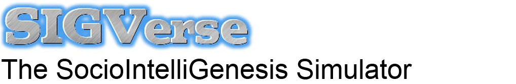 SIGVerse: The SocioIntelliGenesis Simulator